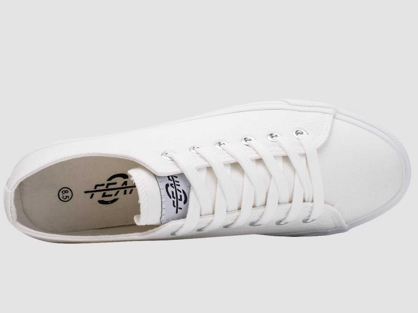 Retro Low Top All White Casual Shoes Unisex