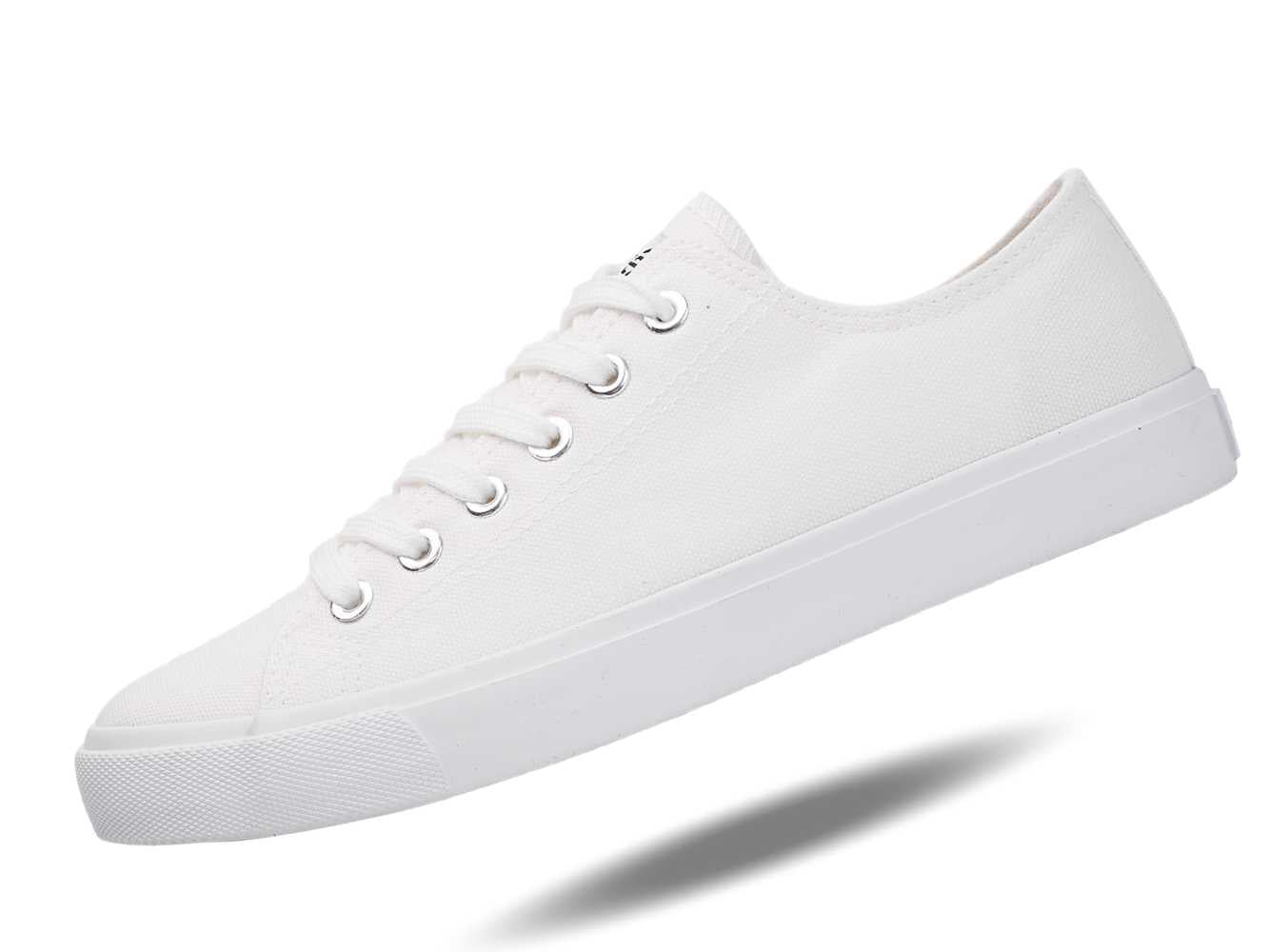 Retro Low Top All White Casual Shoes Unisex